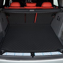 카프트 BMW X3 20i 20d 30d m40i 트렁크매트 프리미엄 퀄팅 가죽 차박, 블랙-블랙