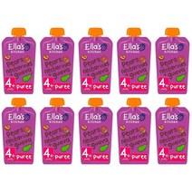 EllasKitchen 엘라스키친 배 넥터린 구아바 혼합 퓨레 파우치 4개월이상 120g 10팩