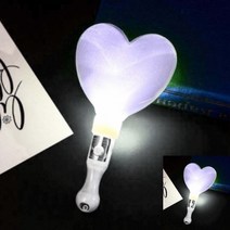 우주마켓 콘서트 야광봉 응원봉 형광스틱 LED 야광 형광봉 하트봉 콘서트봉 불빛 하트 봉 실버