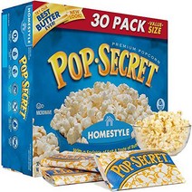(미국) 팝시크릿 홈스타일 전자레인지 팝콘 30팩 2.5kg Pop Secret Homestyle Premium Microwave Popcorn 30 Pack Value Box