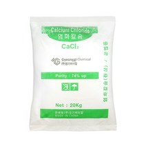 경기케미칼 중국산 제설용 염화칼슘 제설제 74% 20kg, 1포