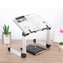 누워서 보는 독서대 각도 높이 조절 눕서대 책보기 책받침대 북스탠드, 01. 【2단 다리】블랙