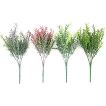 로즈마리 앤틱 조화 인조 식물 부쉬 32cm 4색 택1 녹색 실내 조경 그린 벽면 녹화 소재 연출
