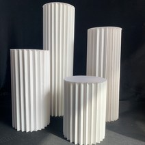 종이가구 선반 쇼룸 디스플레이 전시장 신발 의류 악세사리 매장 백화점 진열대, 직경30높이60-80-100cm 대형3종세트