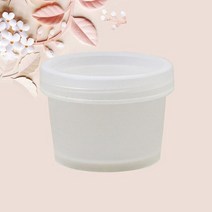 화장품 케이스 크림 항아리 스트레이트 버킷 마스크 내부 뚜껑 원형 플라스틱 PP 페이셜 휴대용 페이스 서브, 197.200g - Transparent-50pcs