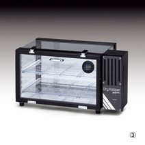 Sanplatec 자동 습도 조절 데시케이터 Small Auto Desiccator Cabinet PVC 수평형 Horizontal Type 40L 투명, 36 L 투명 Black
