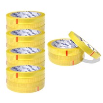 신우) 문구용 OPP테이프 12mm x 40M 투명 코어3인치 12mm 리필테이프, 20개