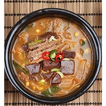 (국산재료 해장국) 탱글탱글한 선지 쫄깃한 양을 듬뿍 담은 양평해장국 600g 실온보관, 4팩, 4개