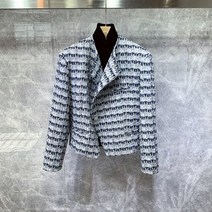 디자이너 가을 남성 트위드 재킷 빈티지 격자 무늬 싱글 단추 비즈니스 작업 정장 코트 하라주쿠 봄 루즈핏 파티 아웃웨어