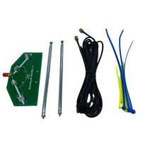 77M-1GHz V-다이폴 안테나 FM 항공 포지티브 V 혼 풀로드, 02 With 10m cable