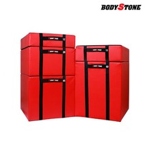 [바디스톤] 소프트 폴리오박스 4단계 45cm 크로스핏 점프박스, 4단계 레드