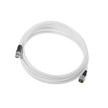 MECCANIXITY UHF 수 to BNC 수 동축 케이블 RG8 3m/10피트 10mm 저 SWR 미터 안테나 라디오 더미 로드 분석기 화이트, 3m