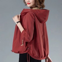 여성 엄마 후드 자켓 봄 가을 캐주얼 재킷 점퍼 쇼트 코트 잠바 빅사이즈 마담의류M22083025