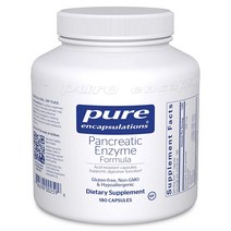 퓨어 인캡슐레이션 Pancreatic Enzyme Formula 판크레아틴 효소 180 캡슐, 1통, 180개입