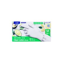 크린랩 크린 라텍스장갑 100매 소 중 대, 3개, 중(M)