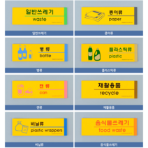쓰레기스티커 분리수거문구 쓰레기통스티커 휴지통스티커 재활용분리수거스티커 분류용스티커 재활용표지판 재활용분리수거함스티커 분리수거함라벨 재활용분리수거표지 분리수거표지판, 병류