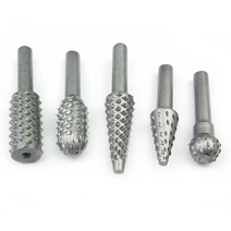 목재 기계 커팅기 HSS 드릴 비트 목공 강판 도구 밀링 커터 dremel 전동 나무 조각 그라인딩 헤드 5 피스, 한개옵션0