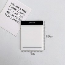 업무용 명품 가죽 다이어리 방수 애완 동물 투명 50 매 번 스티커 메모지 매일 할 일 체크리스트 학교, 04 9.5  7