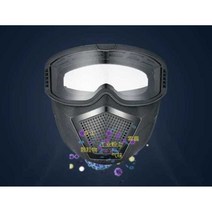 방진마스크 산업용 방독면 공업용 분진 화재 마스크, kn95등급 필터면 5팩/50개 1팩 필터솜 10개