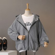 모노시크 셀로안 고방 체크 집업 점퍼 MNCS198