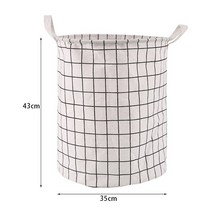 햄퍼 빨래함 빨래통 35x45cm 대용초경량 세탁 바구니 가정용 접이식 옷 코튼 린넨 가방 장난감 보관, 14 15