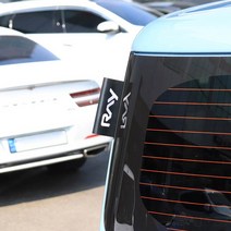 [mansubmall] 기아 레이 태그 라벨 스티커 틈새몰딩 튜닝 인테리어 차량 꾸미기 데칼 랩핑 용품, 옐로우_1P