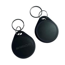 YARONGTECH 듀얼 주파수 RFID 열쇠 고리 125Khz EM4100 및 13.56Mhz MIFARE 클래식 1K 칩 10 팩 560562, Black