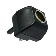 자동차 소켓이 있는 AC 어댑터 자동 충전기 EU 플러그 220V ~ 12V DC 가정에서 전자 장치에 사용, UK plug