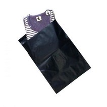 LUF268268HDPE 실속형 택배봉투 38X48cm+4cm 100장 블랙0.07mm, 색상-검정_두께0.07mm