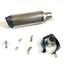 오토바이 머플러 튜닝 팁 호환 CHmotor 탄소 섬유 배기 파이프 Nmax Tmax530 Msx125 GSR600 용 모토 튜브 250cc 350cc 600cc, 10.O370mm with laser