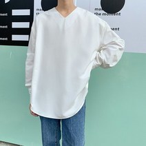 남성 용 긴팔 V 넥 와 이 드 캐 주 얼 블라우스 남성 일본 길거리 의상 빈 티 지 파티 드레스 셔츠 무대 복 남성 캐 주 얼 라 지 셔츠 심 플 개성 블라우스 패션