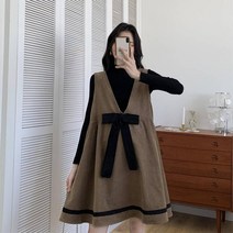 코듀로이 멜빵스커트 뚱뚱한 봄가을신상 여추동 스타일리쉬한 코듀로이 상의 멜빵스커트 오버핏