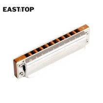 EASTTOP PRO10 하모니카 음악 악기 C 10 홀의 열쇠 Chromatic Instrumentos Musicales Competitive, [07] F