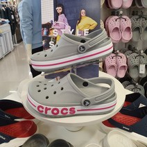 크록스 NC야탑점 여성용 바야밴드 클로그 그레이 205089-0FS