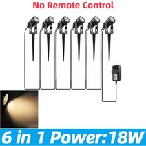 원터치샤워텐트 백패킹쉘터 A형텐트 led 정원 조명 잔디 램프 저전압 조경 조명 방수 야외 램프 정원, Warm white 6 in 1, EU plug