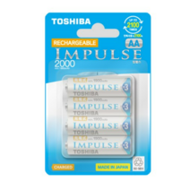 도시바 임펄스 AA 충전지 Ni-MH 2000mAh, 16개입, 1개