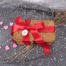 케이스 여성 셀럽 고급 유럽식 결혼선물 신부들러리 포토박스, T02-23CMx13CMx8CM, C22-카라멜색 선물포장빨간색 리본