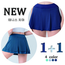 NEW 여름 1+1여성 치마/골프 스커트/여름 치마바지/필라테스/헬스/링클프리