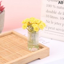 미앤하우스 인형의 집 미니어처 액세서리 미니 작은 별 꽃 모델 유리병 꽃병 장난감 장식, 07 A8
