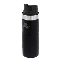 Stanley 스탠리 클래식 Trigger Action 0.47L 스테인리스 텀블러 보온병, Matte Black