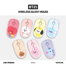 BT21 라인프렌즈 정품 BABY 캐릭터 무소음 무선 마우스 소리안나는 저소음 귀여운 휴대용, BT21 BABY 무소음 무선 마우스 쿠키, BT21 BABY 무소음 무선 마우스