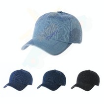 J.ROM 데님 청 볼캡 야구모자 스티치청캡모자