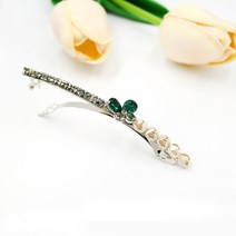 러블리 Vanessa stud 크리스탈 헤어 자동 머리핀