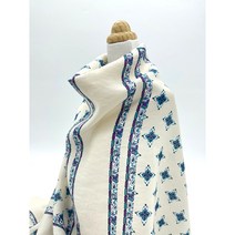 레이온원단 40수 아이보리 패턴무늬 스카프 여름카디건 숄 브라우스 원피스 셔츠