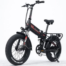 전기자전거 RANDRIDE-YX20 전기 자전거 20x4.0 지방 타이어 1000W 17A 산악 접이식 ebike 남성 또는 여성, 01 15A, 02 1000W