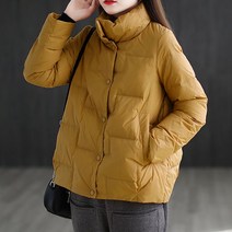 여성 숏패딩 점퍼 겨울 경량패딩 웰론 슬림핏 코트 빅사이즈