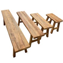 벤치소파 야외 테이블 고재 원목 의자 긴의자 빈티지, 80X26X45