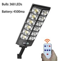 야외 태양광 가로등 8000LM 고휘도 황혼부터 새벽까지 LED 램프 모션 센서 원격 제어 정원용, A6