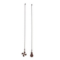 실링팬 천장 선풍기 셀프 설치 에어컨 공기순환팬2pcs Ceiling Light Pull Chains Pendant Fan Rope Switch, [01] Black