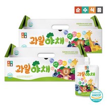 순수식품 과일야채 100ml, 블루베리 + 엘더베리 + 레드비트 혼합맛, 60팩